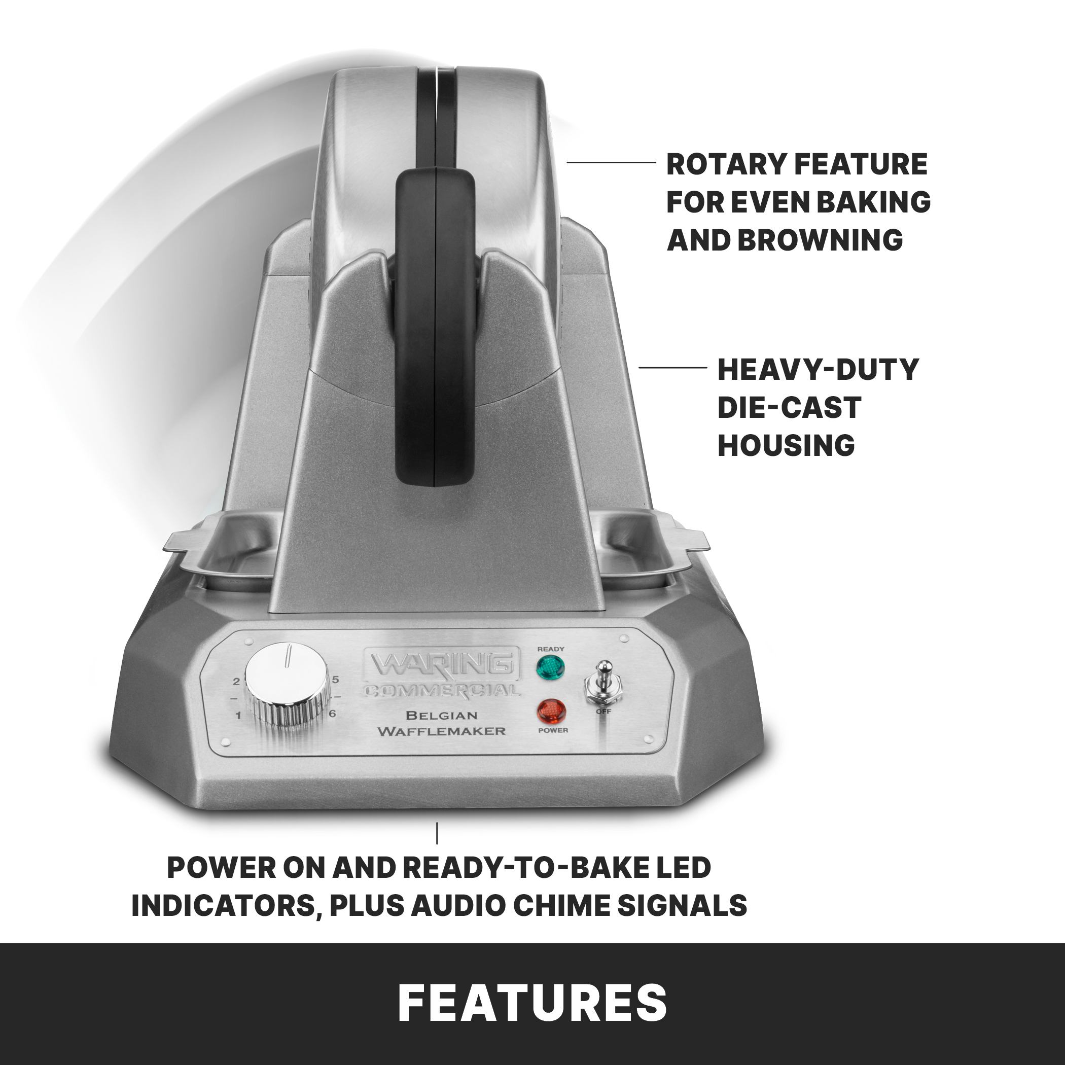 Single Belgian Waffle Maker